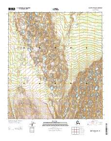 Topo map Mount Hayes D-5 NE Alaska