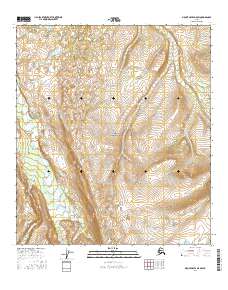Topo map Mount Hayes D-5 SW Alaska