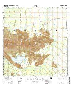 Topo map Nabesna B-1 SE Alaska