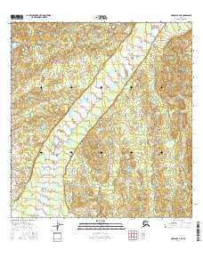 Topo map Nabesna B-2 NE Alaska
