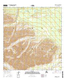 Topo map Nabesna B-3 NE Alaska