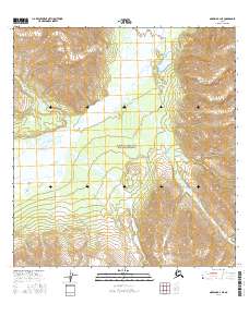Topo map Nabesna B-4 NE Alaska