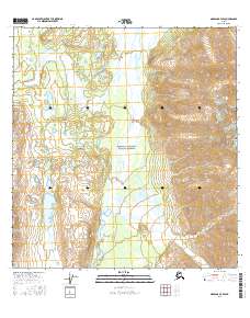 Topo map Nabesna B-4 SW Alaska