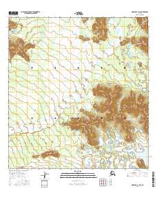 Topo map Nabesna C-1 SW Alaska