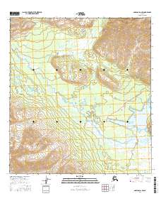 Topo map Nabesna D-6 NW Alaska