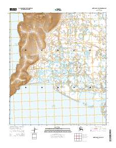 Topo map Norton Bay B-5 NW Alaska