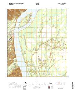 Topo map Nulato B-6 SE Alaska