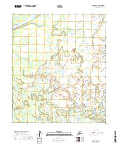 Topo map Nulato C-5 SE Alaska
