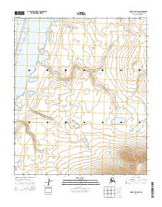 Topo map Point Lay B-2 SW Alaska