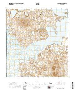 Topo map Saint Michael B-1 NE Alaska