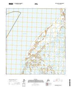 Topo map Saint Michael B-1 NW Alaska