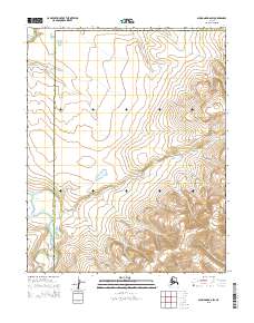 Topo map Shungnak A-6 SW Alaska