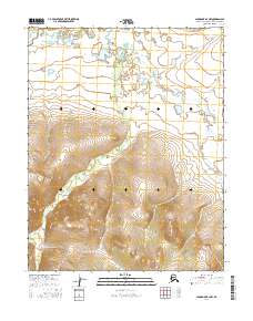 Topo map Shungnak B-2 NW Alaska