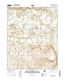 Topo map Shungnak B-5 NE Alaska