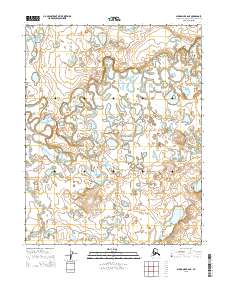 Topo map Shungnak B-6 NE Alaska