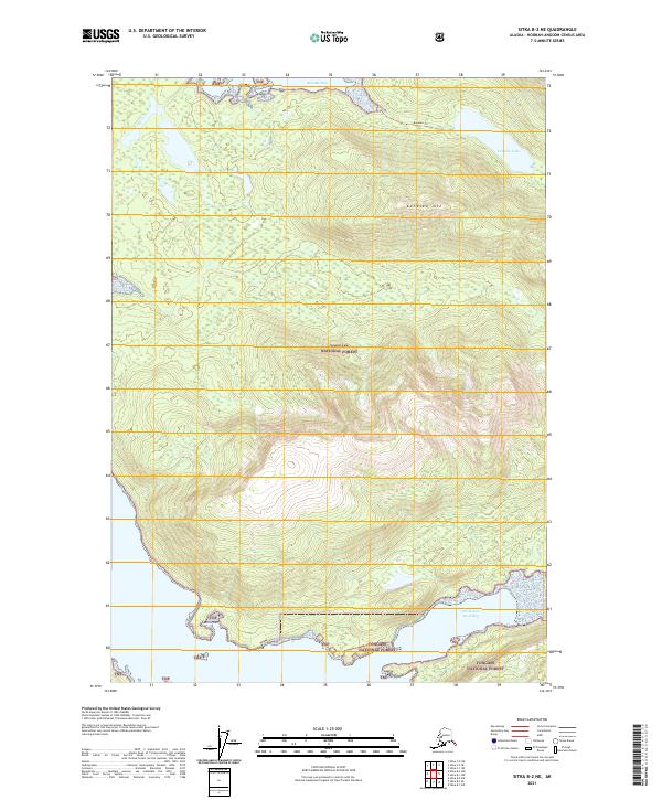2021 Map of Sitka B-2 NE, 2021 Print