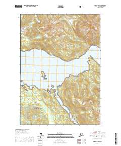 Topo map Sumdum B-4 SW Alaska