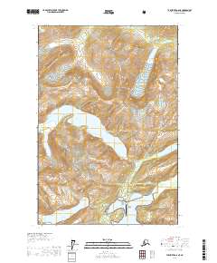Topo map Taku River A-6 NE Alaska