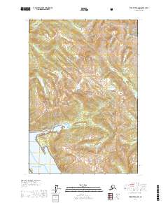 Topo map Taku River A-6 SW Alaska