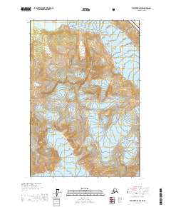 Topo map Taku River B-5 NW Alaska