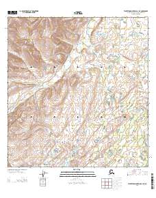 Topo map Talkeetna Mountains A-1 NE Alaska