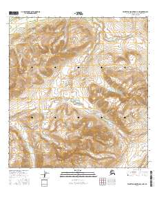 Topo map Talkeetna Mountains C-3 NW Alaska