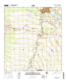 Topo map Tanacross B-4 SW Alaska