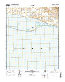 Topo map Teller B-4 SE Alaska