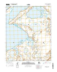 Topo map Teller D-4 NW Alaska