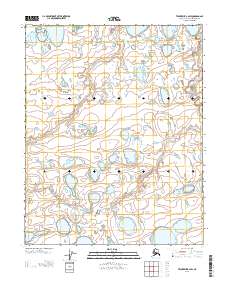 Topo map Teshekpuk B-2 SW Alaska