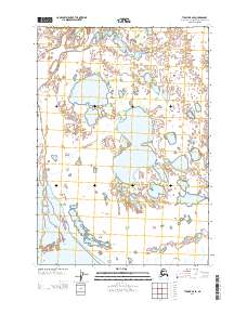 Topo map Tyonek B-2 SE Alaska