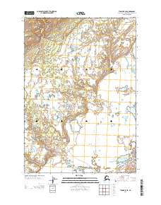 Topo map Tyonek B-3 SE Alaska