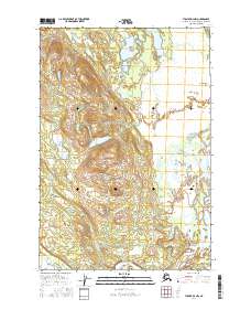 Topo map Tyonek D-4 NW Alaska
