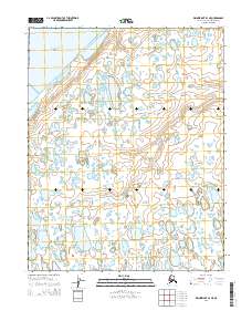 Topo map Wainwright B-3 NE Alaska