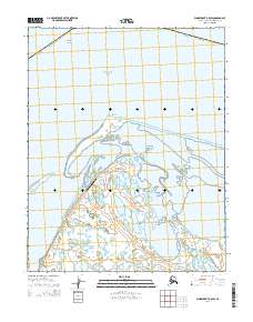 Topo map Wainwright B-5 SW Alaska
