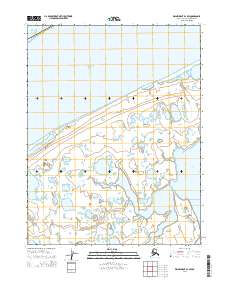 Topo map Wainwright D-1 SW Alaska