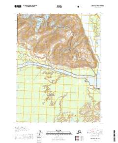 Topo map Yakutat A-1 NW Alaska