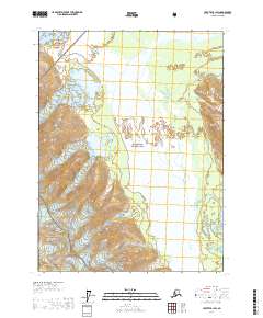 Topo map Yakutat B-1 SW Alaska