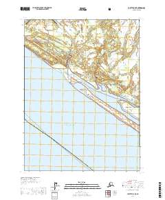 Topo map Yakutat B-5 NE Alaska