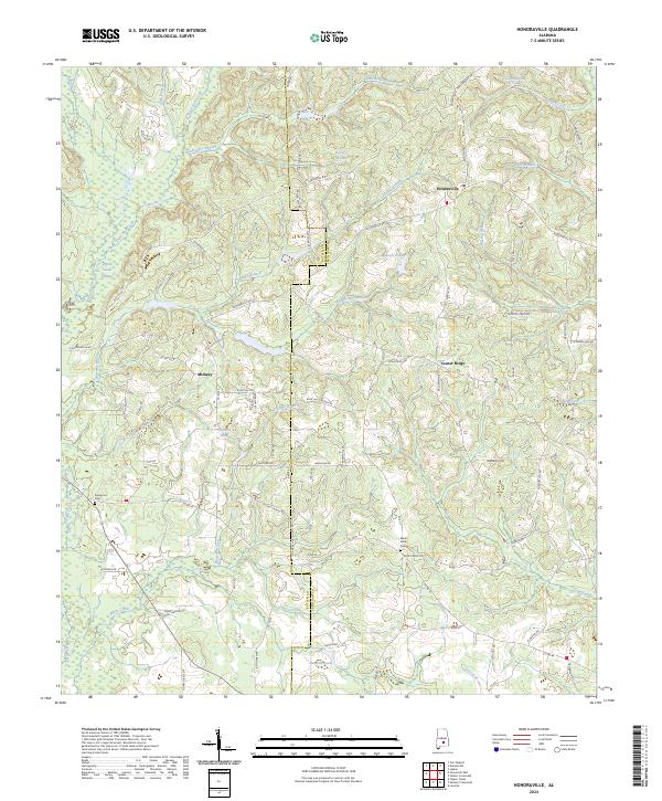 Us Topo 75 Minute Map For Honoraville Al Sciencebase Catalog 3697