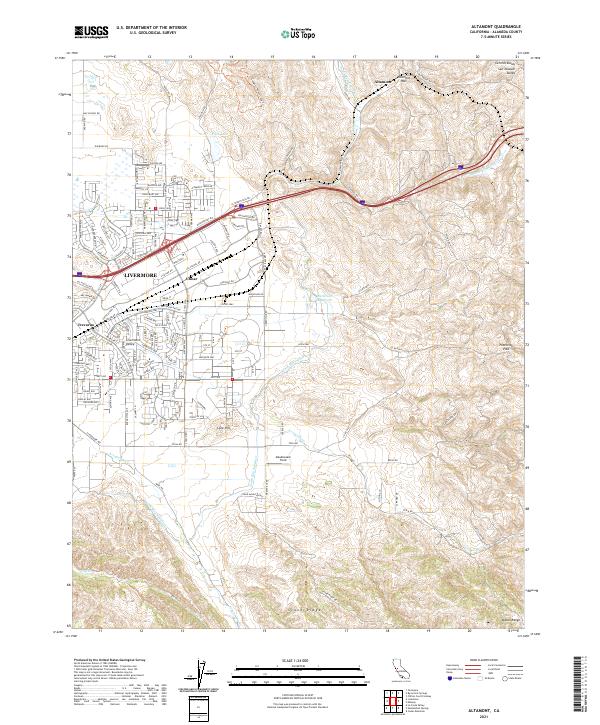 US Topo 7.5minute map for Altamont, CA ScienceBaseCatalog