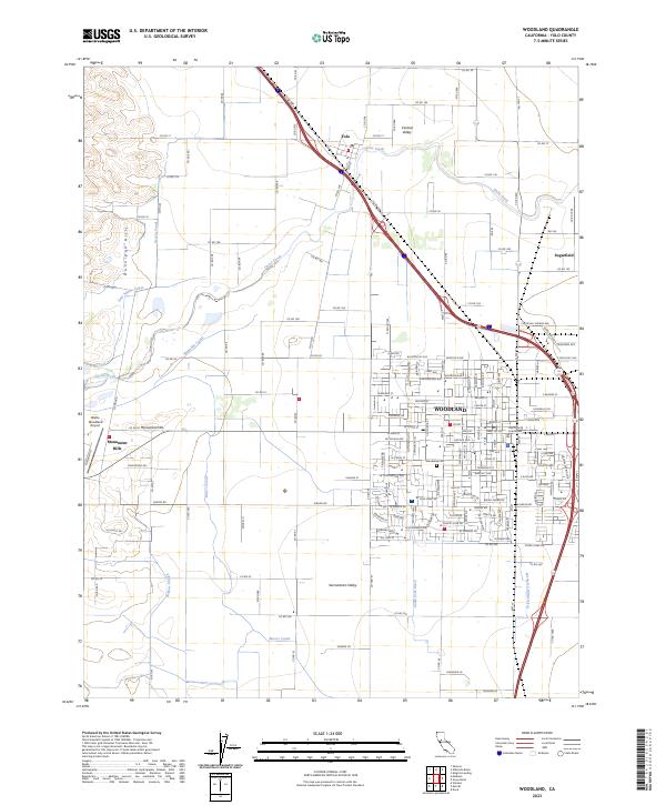 US Topo 7.5minute map for Woodland, CA ScienceBaseCatalog