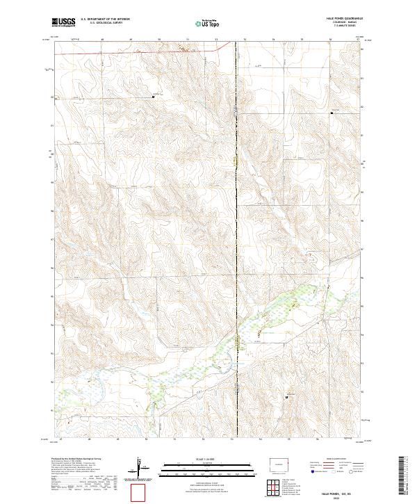 Company Inute US Topo 7.5-minute map for Hale Ponds, CO,KS - ScienceBase-Catalog