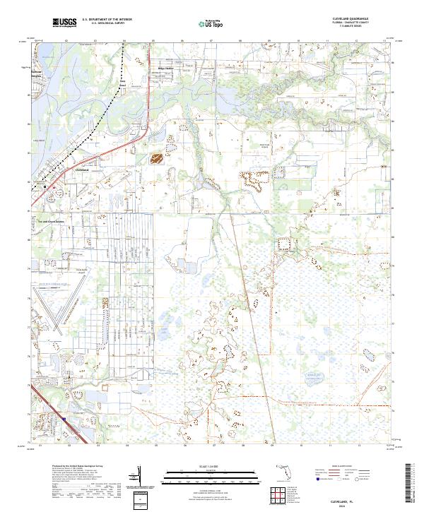 Us Interstate Map.pdf US Topo 7.5-minute map for Cleveland, FL - ScienceBase-Catalog