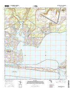 Usgs Us Topo 7 5 Minute Map For Fort Walton Beach Fl 2015