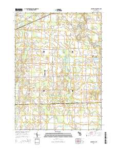 2014 Map of Corunna SE, 2014 Print