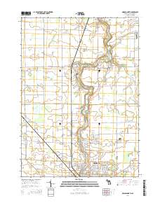 2014 Map of Owosso North, 2014 Print