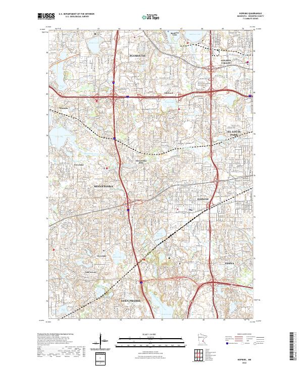 Us Interstate Map.pdf US Topo 7.5-minute map for Hopkins, MN - ScienceBase-Catalog