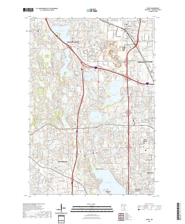 US Topo 7.5minute map for Osseo, MN ScienceBaseCatalog