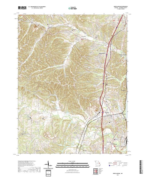 2021 Map of Herculaneum, 2021 Print